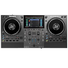 Numark DJ Controller Interfaces Numark Mixstream Pro Go Battery-Powered Standalone Streaming DJ Controller