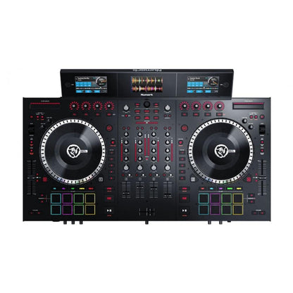 Numark DJ Controller Interfaces Numark NS7III 4-Channel Motorized DJ Controller & Mixer with Screens