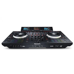 Numark DJ Controller Interfaces Numark NS7III 4-Channel Motorized DJ Controller & Mixer with Screens