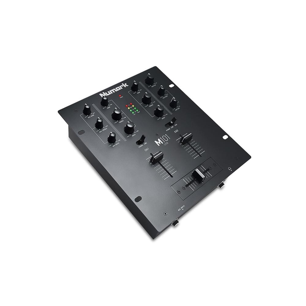 numark dj mixers numark m101usb black 2-channel dj mixer with usb