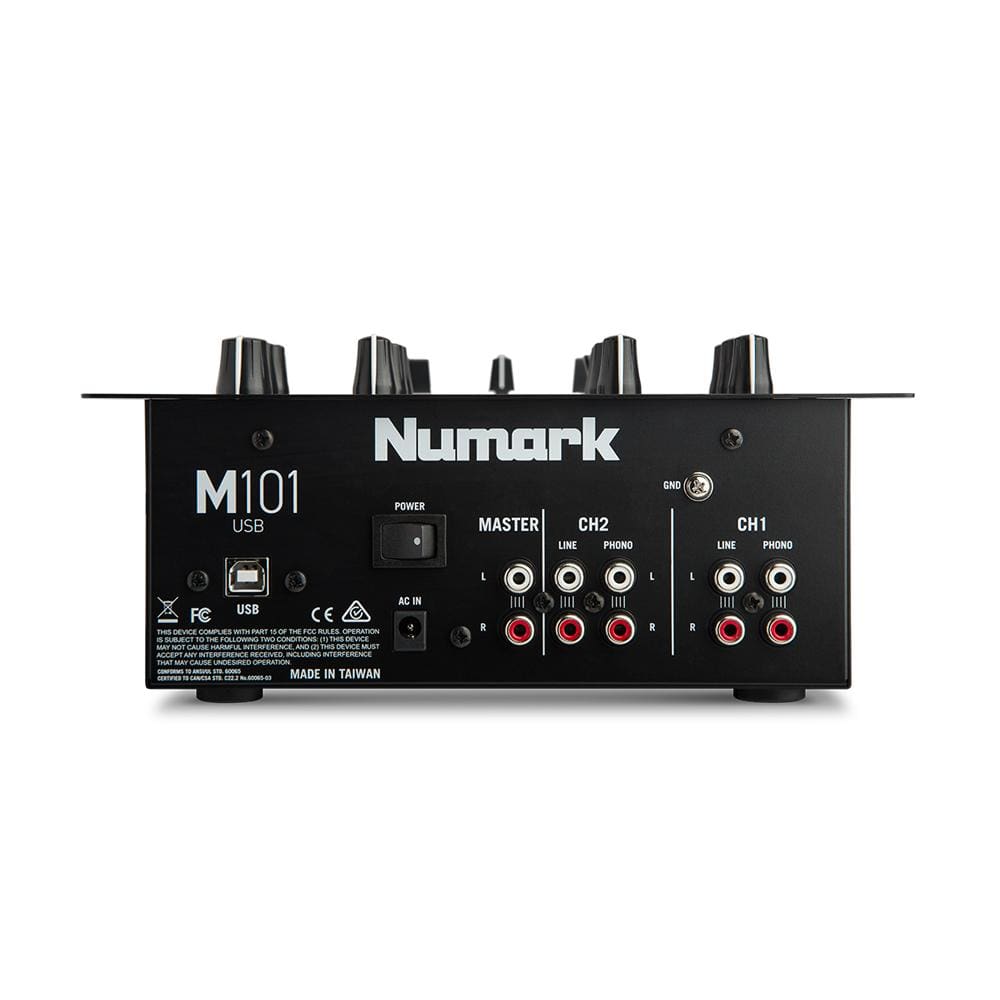 numark dj mixers numark m101usb black 2-channel dj mixer with usb