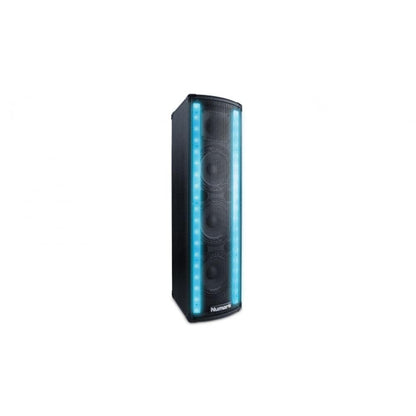 numark speaker cabinets numark lightwave dj loudspeaker with built-in beat sync’d light show