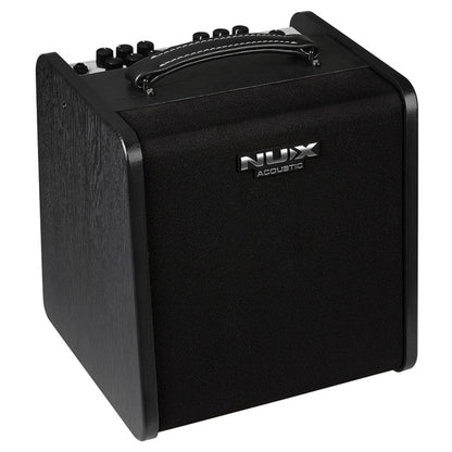 Nux Acoustic Guitar Amplifiers Black Nux AC-60 Stageman II Acoustic Guitar Amplifier