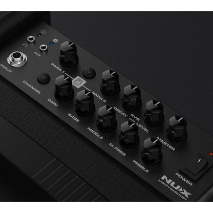 Nux Bass Combo Amplifiers Black Nux NBA-50 Mighty Bass 50BT Combo Bass Amplifier 