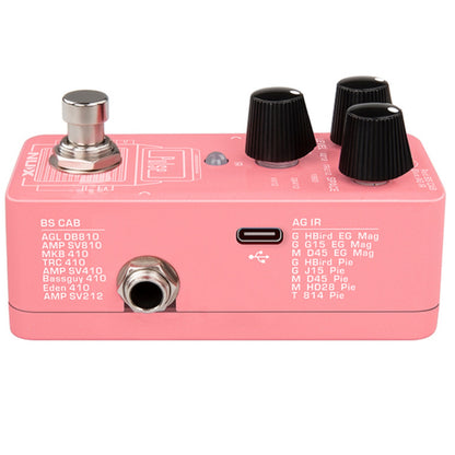 Nux Cab Sim / IR Loader Pink Nux NSS-4 Pulse Mini IR-Loader Effect Pedal