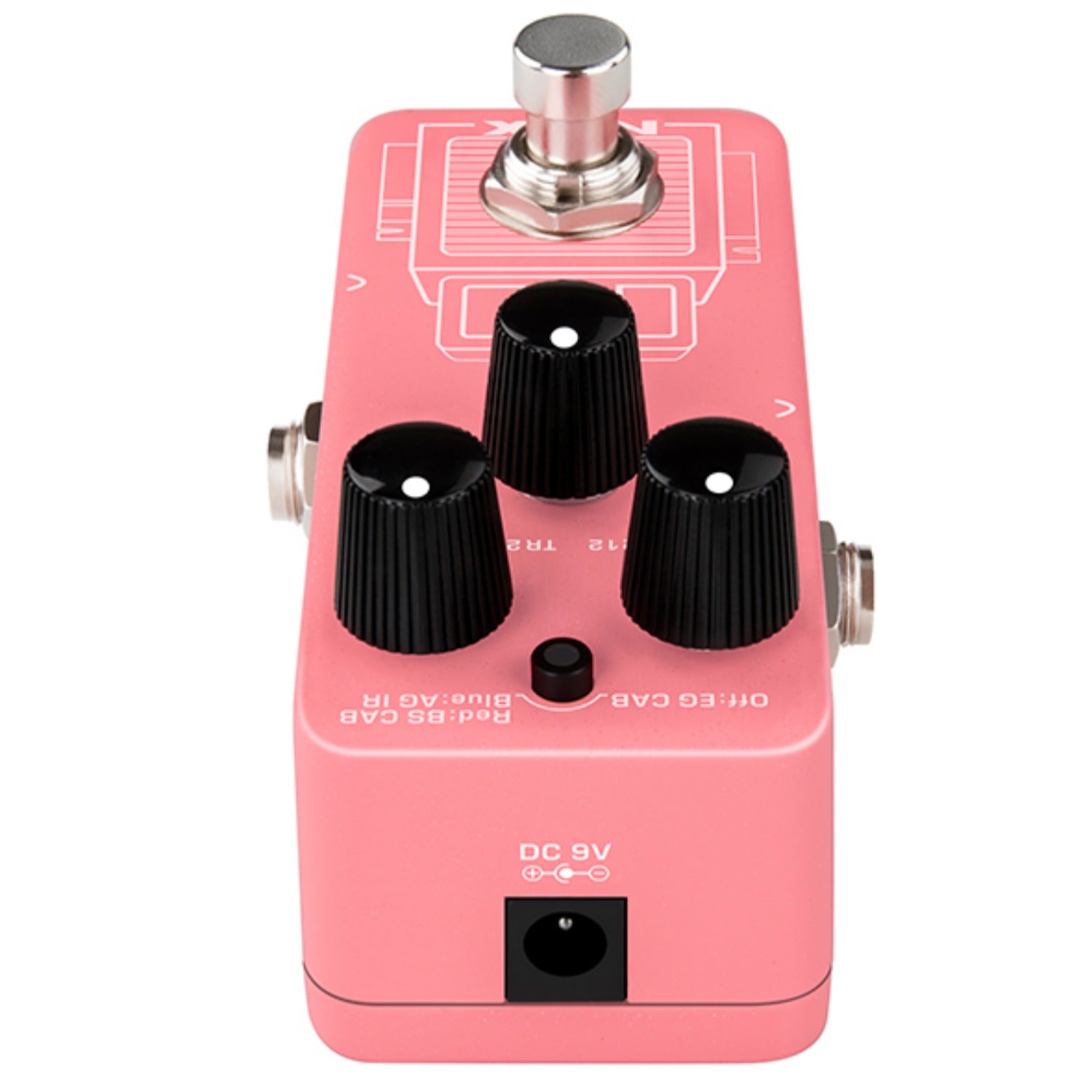 Nux Cab Sim / IR Loader Pink Nux NSS-4 Pulse Mini IR-Loader Effect Pedal