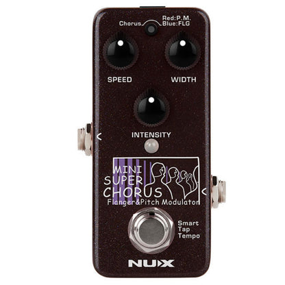 Nux Chorus Pedals Black Nux NCH-5 Mini SCF Super Chorus Flanger Effect Pedal 
