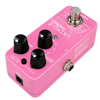 Nux Chorus Pedals Pink Nux NCH-4 Ukiyo-E Chorus Effect Pedal