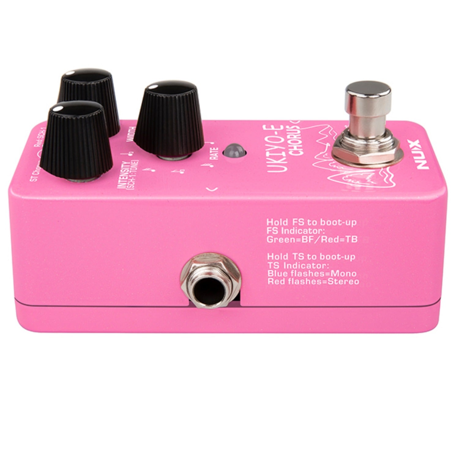 Nux Chorus Pedals Pink Nux NCH-4 Ukiyo-E Chorus Effect Pedal