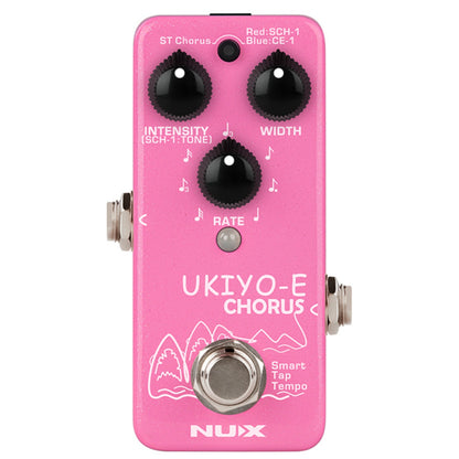 Nux Chorus Pedals Pink Nux NCH-4 Ukiyo-E Chorus Effect Pedal