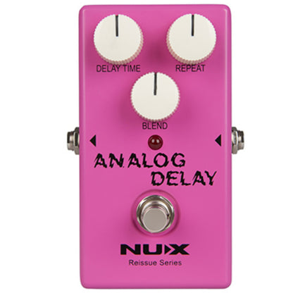 Nux Delay Pedals Pink Nux Analog Delay Reissue Series Effect Pedal