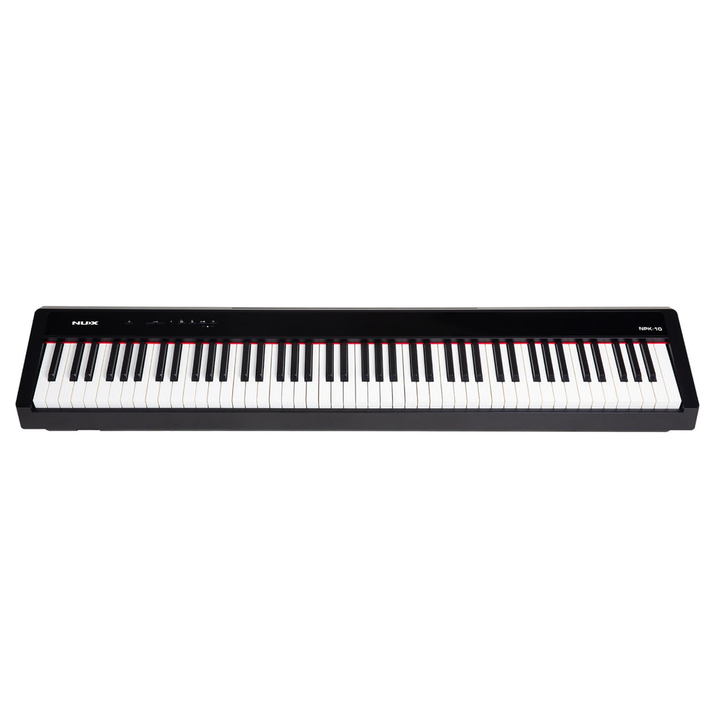 Nux Digital Pianos Black Nux NPK-10 88 Key Portable Digital Piano with Hammer Action Keyboard