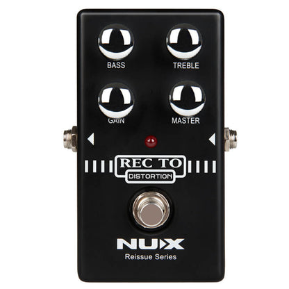 Nux Distortion Pedals Black Nux Recto Distortion Reissue Series Effect Pedal