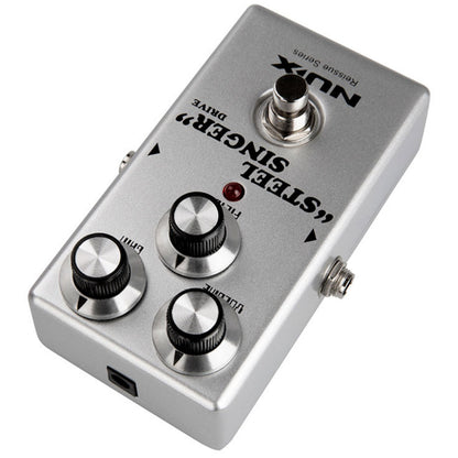 Nux Distortion Pedals Silver Nux Steel Singer Drive Effect Pedal