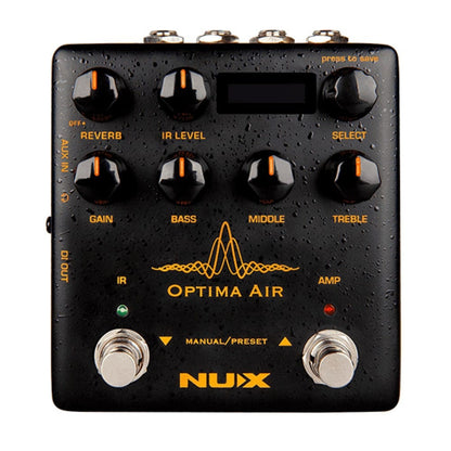 nux effect pedals nux nai 5 optima air dual simulator pedal