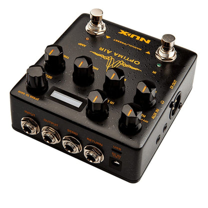 nux effect pedals nux nai 5 optima air dual simulator pedal