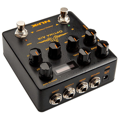 nux effect pedals nux nai 5 optima air dual simulator pedal
