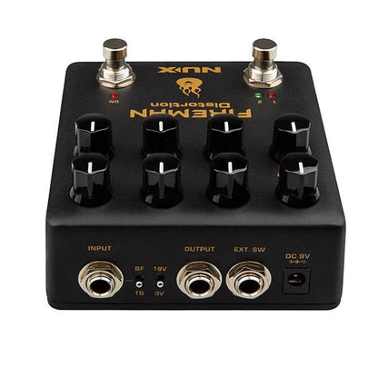 nux effect pedals nux nds 5 fireman distortion pedal