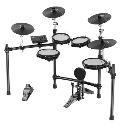 Nux Electronic Drum Kits Black Nux DM-310 All Mesh Head Digital Electronic Drum Kit 