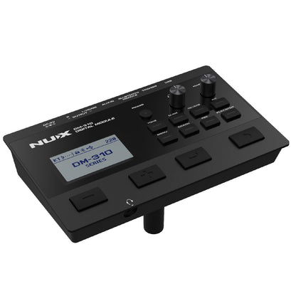 Nux Electronic Drum Kits Black Nux DM-310 All Mesh Head Digital Electronic Drum Kit 