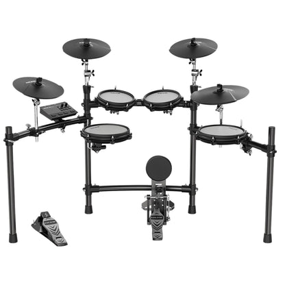 Nux Electronic Drum Kits Black Nux DM-310 All Mesh Head Digital Electronic Drum Kit 