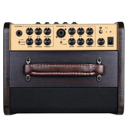 Nux Guitar Combo Amplifiers Black Nux AC-80 Stageman II Battery Powered Acoustic Combo Guitar Amplifiers