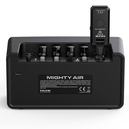 Nux Guitar Combo Amplifiers Black Nux NGA-10W Mighty Air Wireless Stereo Modeling Combo Guitar Amplifiers 