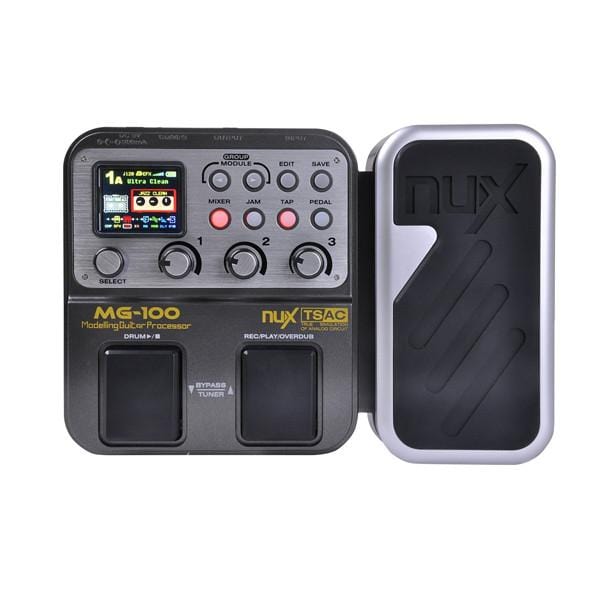 nux guitar processors nux mg-100 multi-effects processor