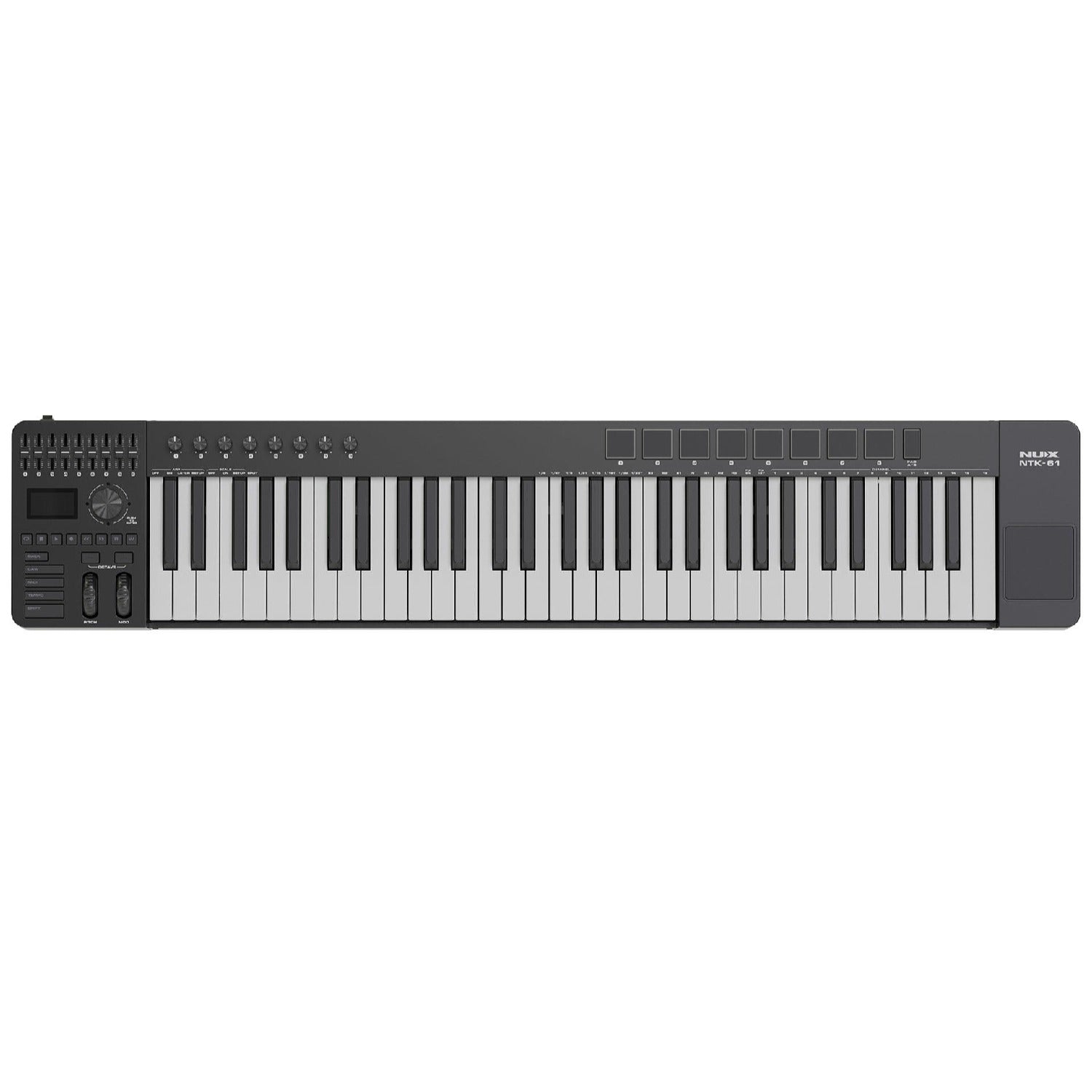 Nux Midi Controllers Black Nux NTK-61 Midi Keyboard Controller