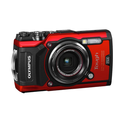 olympus digital cameras red olympus tough tg 5 ultra hd 4k waterproof digital camera with 16gb sd card 