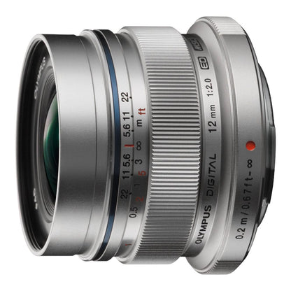 olympus dslr camera lenses silver olympus ew m1220 g zuiko digital 12mm mounted lens    