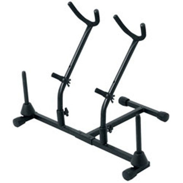 on-stage accessories on-stage sxs7201b double saxophone / flute stand
