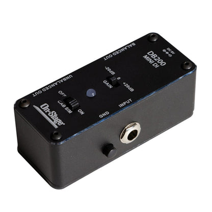 on-stage d i boxes black on-stage db200 mini di box 