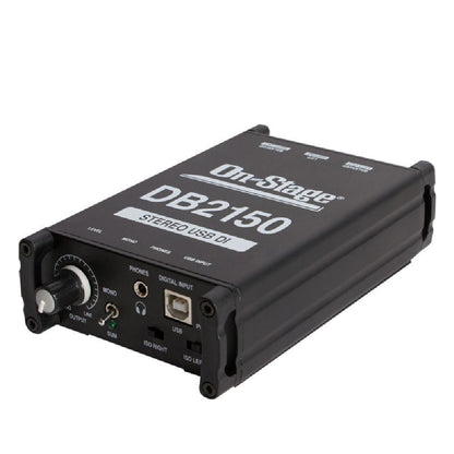 on-stage d i boxes black on-stage db2150 passive usb di box   