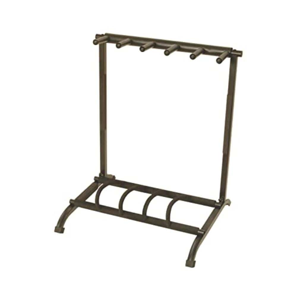 on-stage guitar stands on-stage gs7561 five space foldable multi-guitar rack