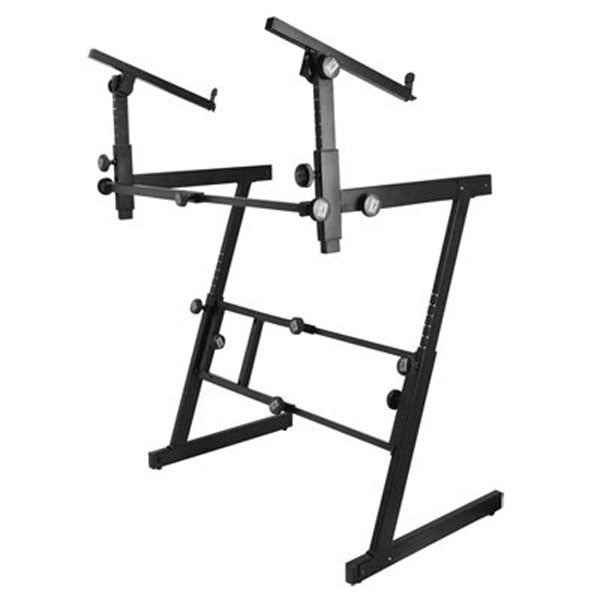 On-Stage Keyboard Stands OnStage KS7365EJ Folding Z-Style Keyboard Stand with 2nd Tier