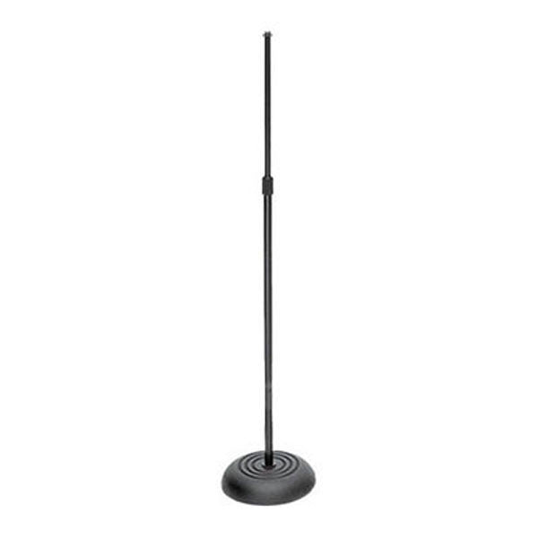 on-stage microphone stands on-stage ms7201b round base mic stand