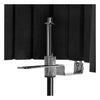 On-Stage Vocal Booths On-Stage ASMS4730 18.5" x 12" Isolation Acoustic Shield - Black & Chrome