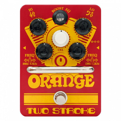 orange effect pedals orange two stroke boost eq guitar effects pedal