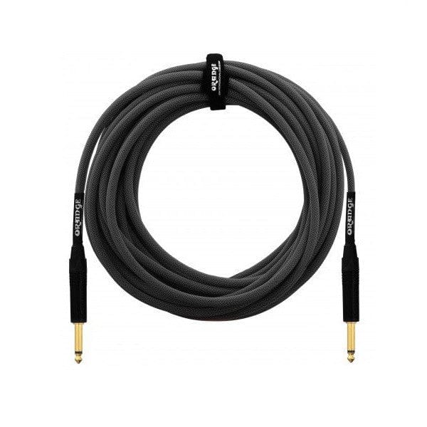 Orange Instrument Cables Black Orange 30' Professional Instrument Cable - Straight
