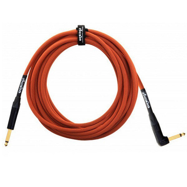 orange instrument cables orange orange 10' professional instrument cable - right angle   