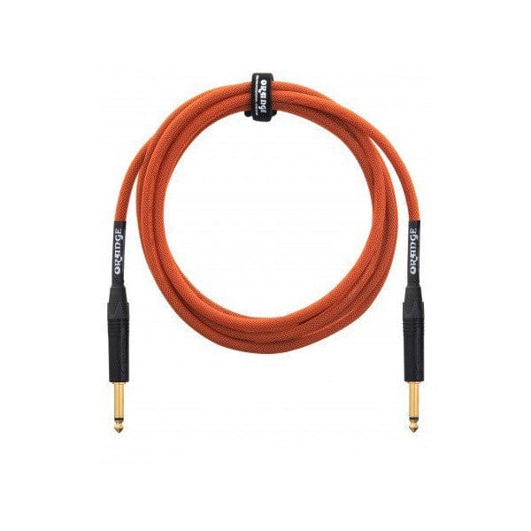 orange instrument cables orange orange 20' professional instrument cable - straight 