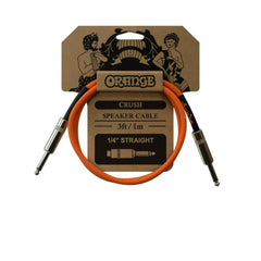 Orange Speaker Cables 3ft Jack to Jack Orange CA Crush 3ft Speaker Cable