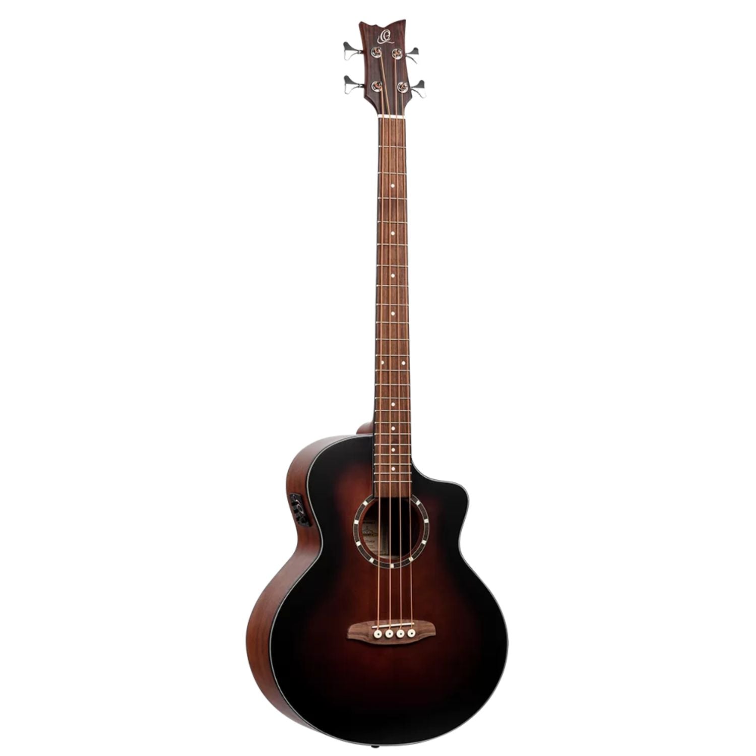 Ortega Bass Guitars Bourbone Fade Ortega D7CE-BFT-4 Acoustic Bass Deep Series 7 Classical Bass Guitar 