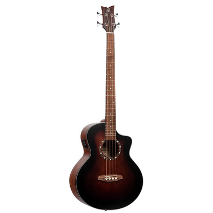 Ortega Bass Guitars Bourbone Fade Ortega D7CE-BFT-4 Acoustic Bass Deep Series 7 Classical Bass Guitar 