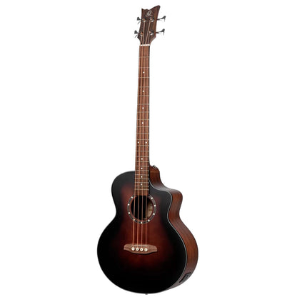 Ortega Bass Guitars Bourbone Fade Ortega D7CE-BFT-4 Acoustic Bass Deep Series 7 Classical Bass Guitar 