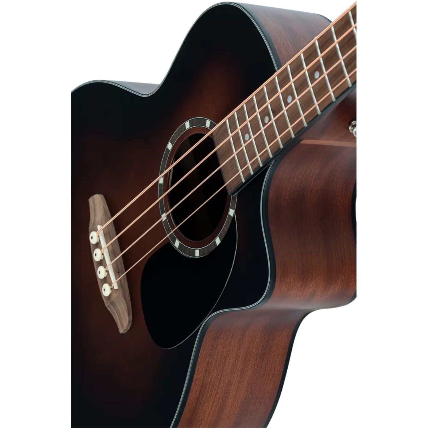 Ortega Bass Guitars Bourbone Fade Ortega D7CE-BFT-4 Acoustic Bass Deep Series 7 Classical Bass Guitar 