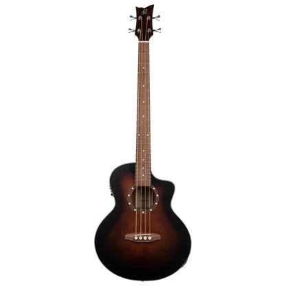 Ortega Bass Guitars Bourbone Fade Ortega D7CE-BFT-4 Acoustic Bass Deep Series 7 Classical Bass Guitar 