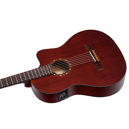 Ortega Classical Guitars Natural Ortega RCE125MMSN Family Series Classical Guitar with Bag 
