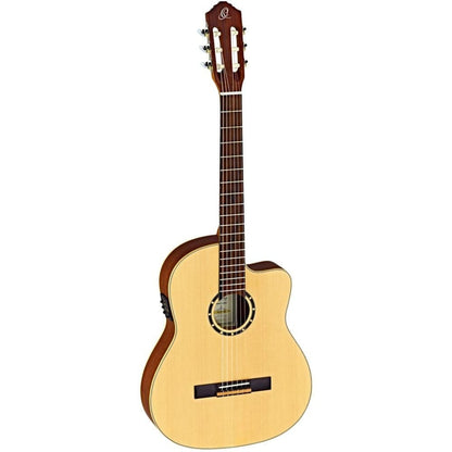 ortega classical guitars ortega rce125sn thinline 6 string electro classical guitar - natural